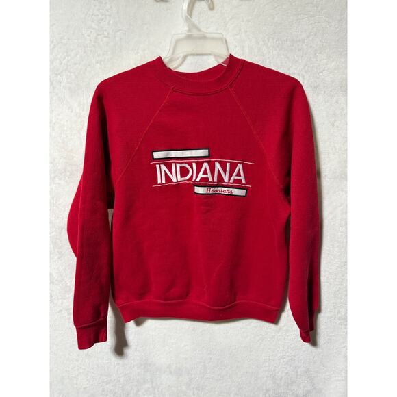 Vintage Indiana Hoosiers Midwest Your Embroidery Experts Pullover Sweatshirt L - Picture 1 of 5
